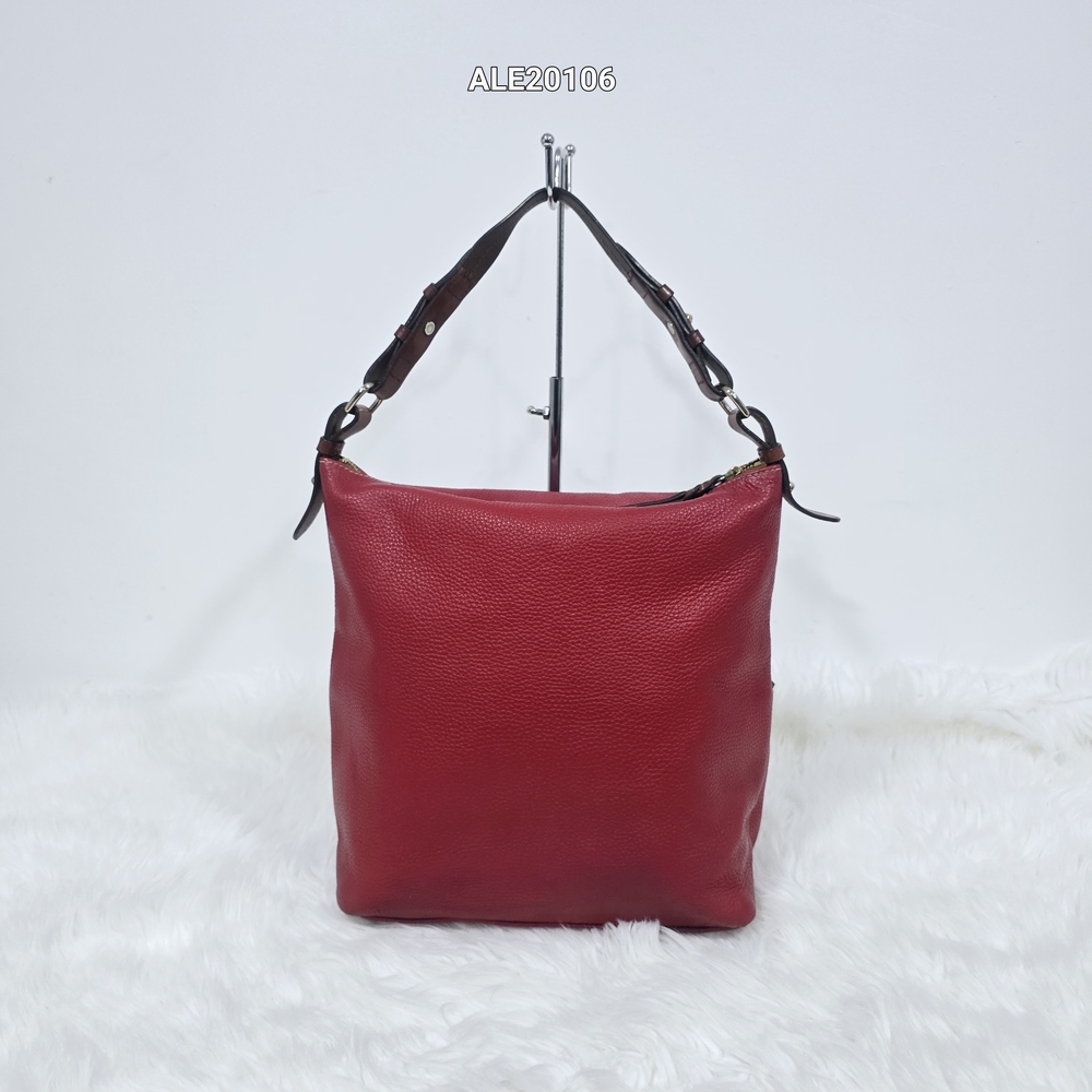 Dooney & Bourke Red Leather Tote / Shoulder Bag Zip Pocket - Picture 3 of 16
